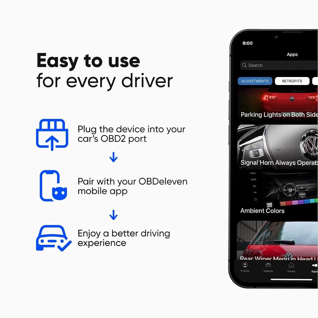 OBDeleven OBD2诊断仪/错误扫描仪 Audi,Volkswagen用