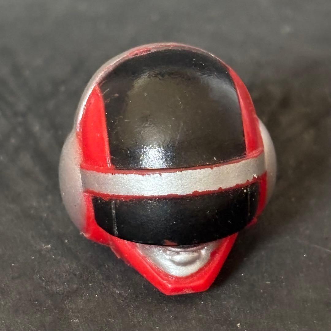 希少 バンダイ 超電子バイオマン バイオレッド 面取れソフビ