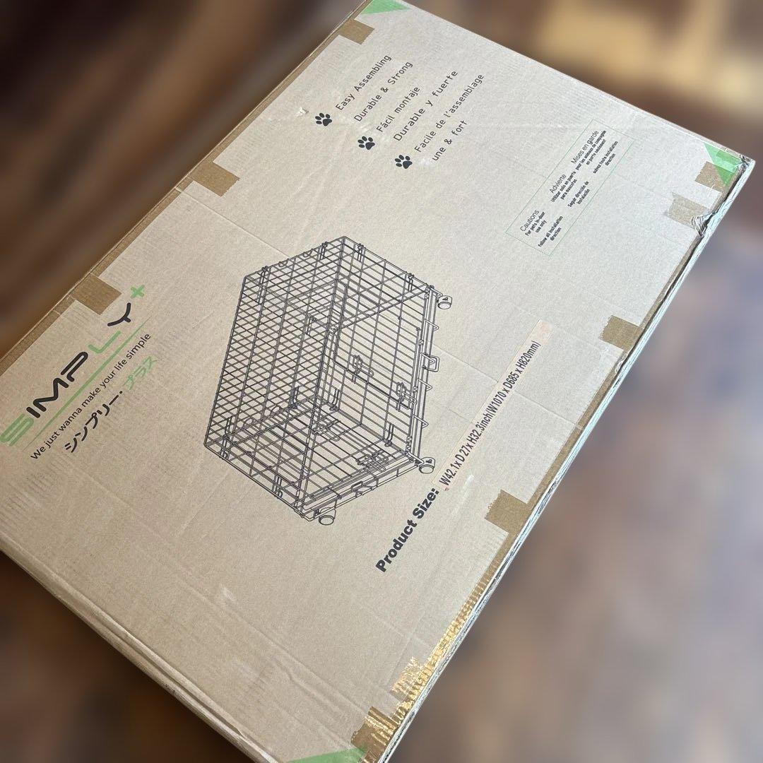 【SIMPLY+】 ステンレス製大型ペットケージ