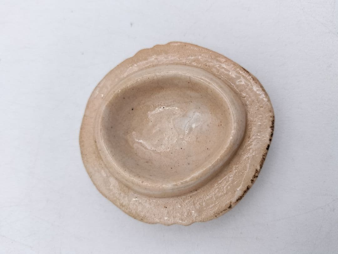 c390香合 福良雀 不志名焼 ８代土屋雲善 木箱 茶道具　古物