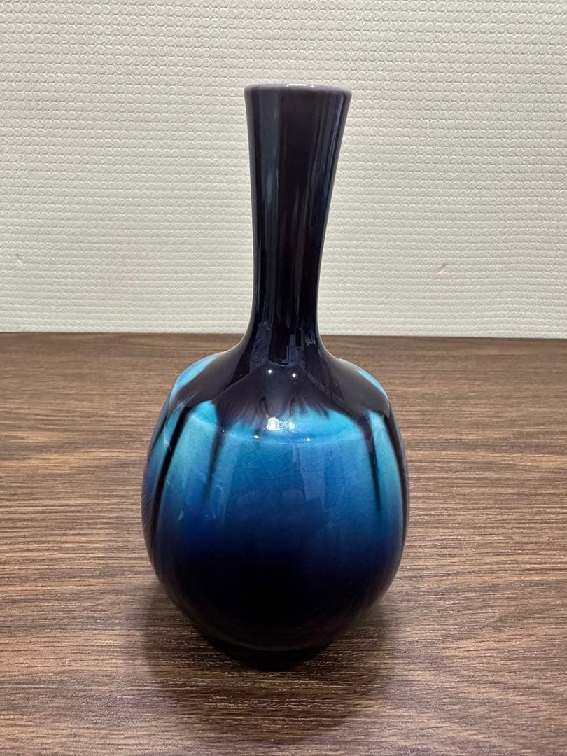 九谷焼 人間国宝 徳田八十吉 花入（一輪挿し）