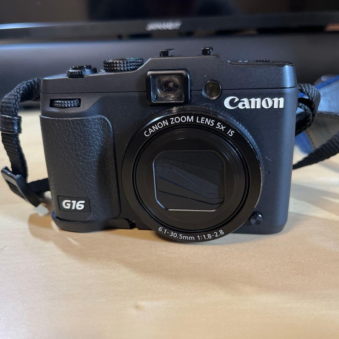 Canon PowerShot G16 本体、バッテリー、取扱説明書付き