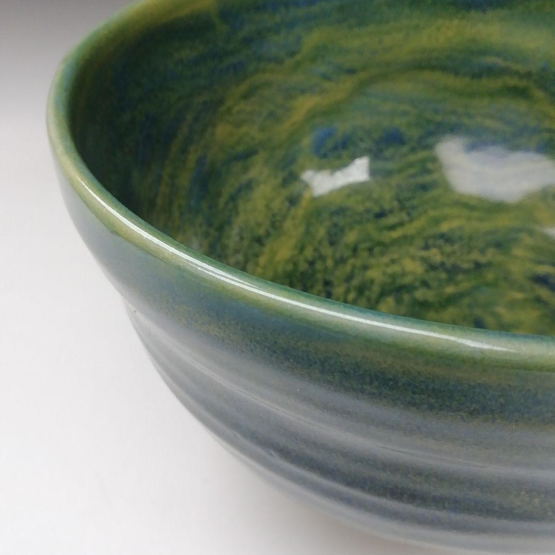 Ｔ６６２　茶碗　『九谷焼』『深厚釉　茶碗』『三代　三ツ井詠一(為吉)造』　共箱