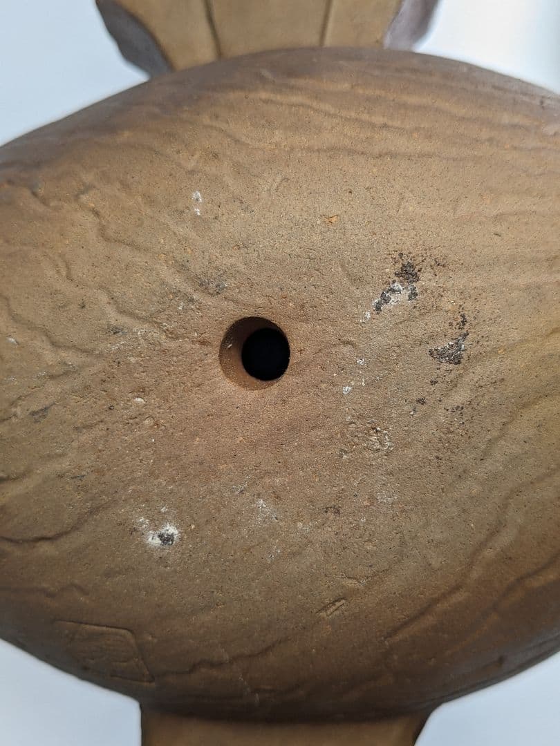 木村長十郎友敬 備前焼 ねずみと打ち出の小槌 置物 細工物 鼠 子年 縁起物