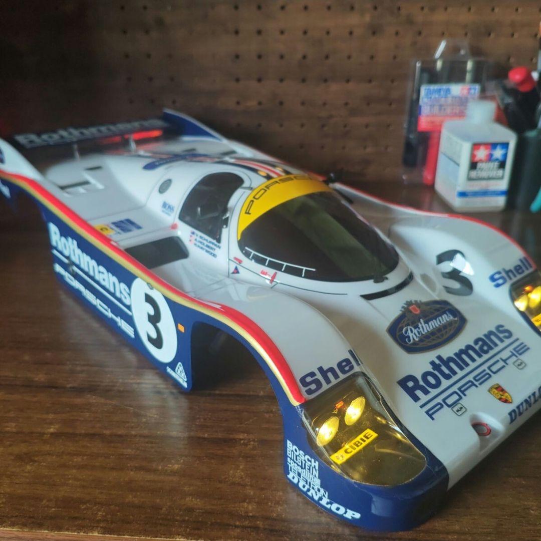 4*！様 タミヤ　ポルシェ956 ボディ　電飾施工済