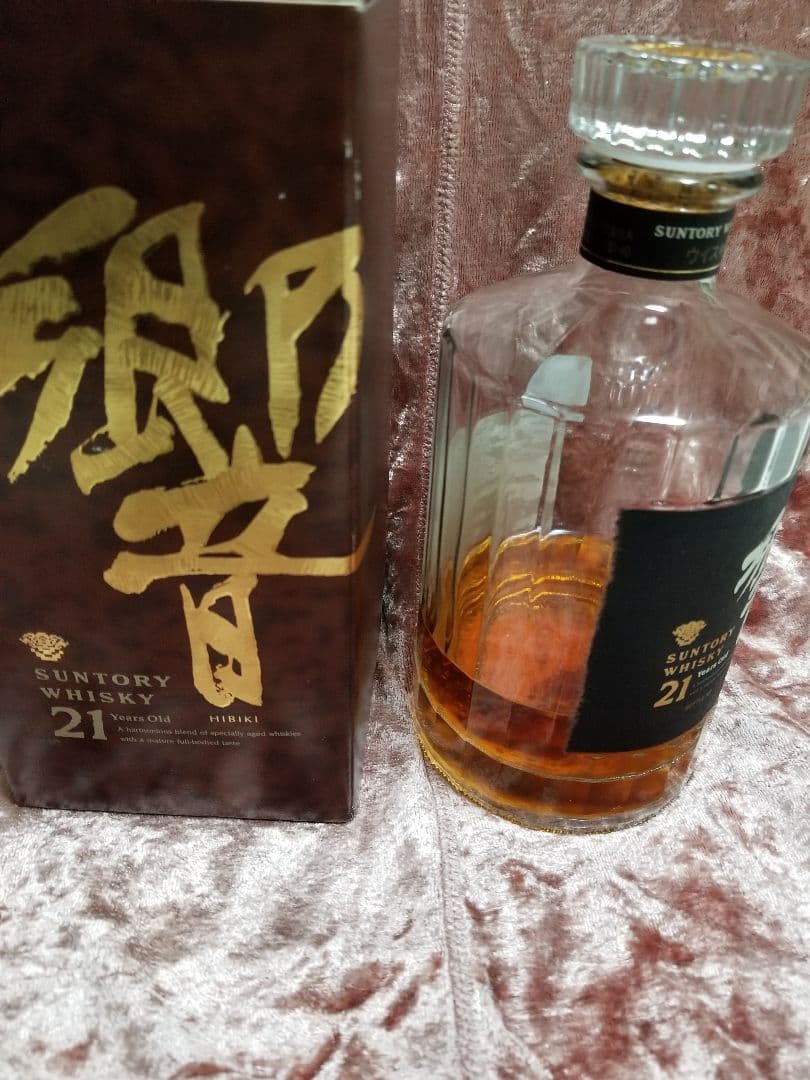 最終値下げ!！[希少]サントリー 響 21年空瓶未洗浄 箱もレアな金文字!！