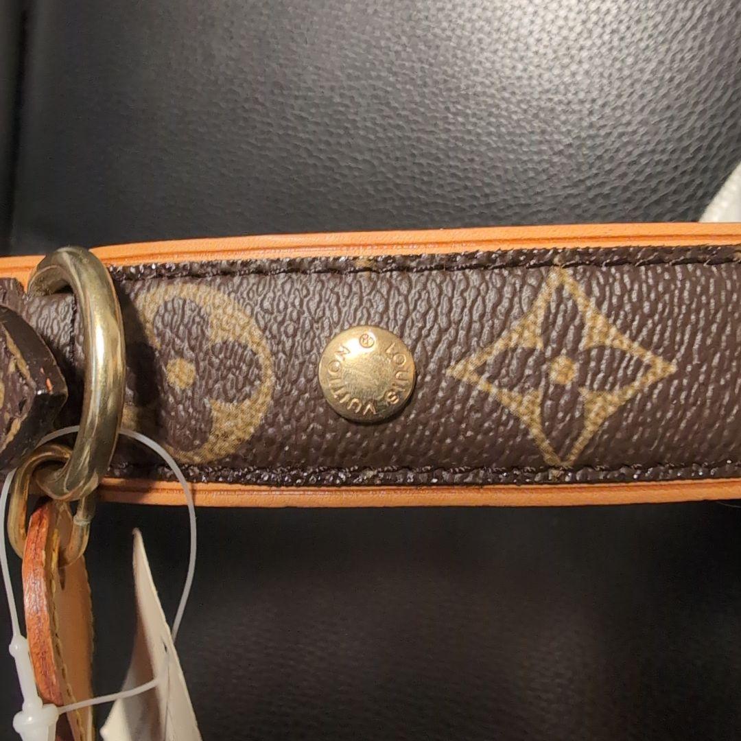 Louis Vuitton ルイ・ヴィトン 大型犬用首輪 モノグラム