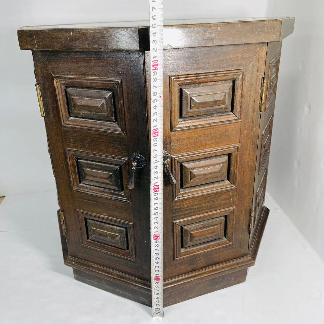 アンティーク オクタゴンサイドテーブル