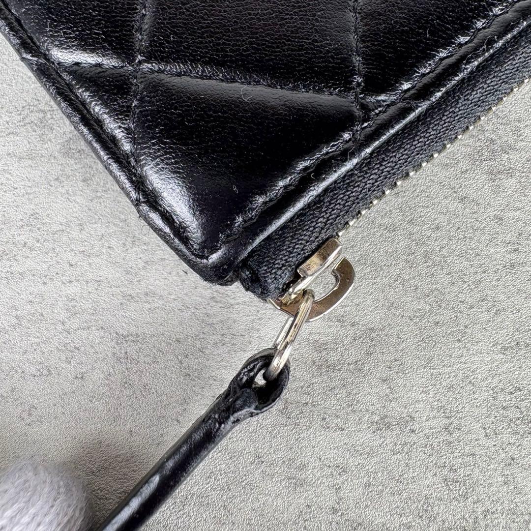 CHANEL シャネル　ラムスキンケース　カードケース　財布