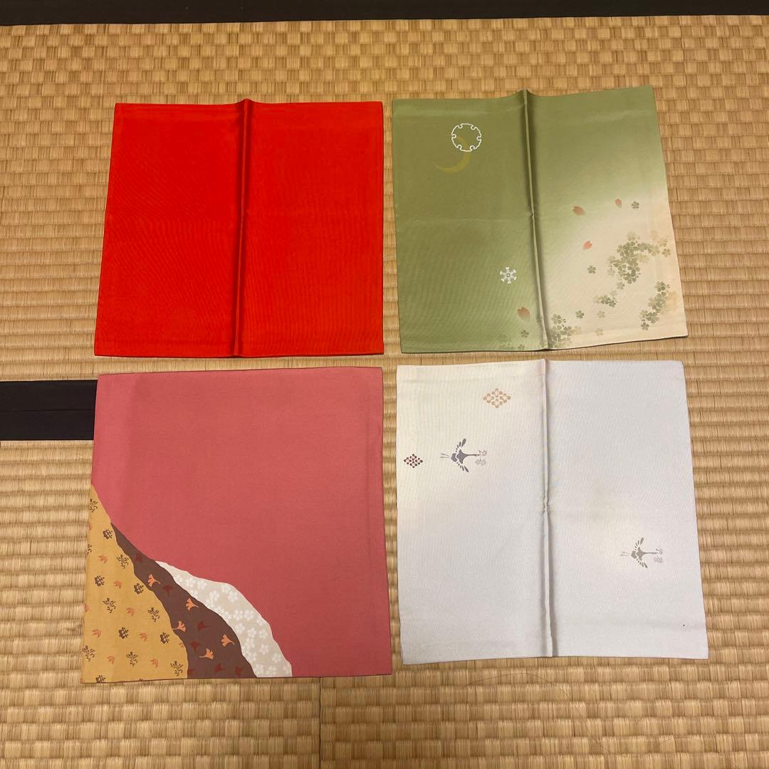 裏千家　茶道用帛紗4枚セット