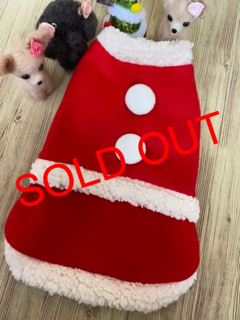 Xmasコスチューム(M)    ꒡̈⃝Lily꒡̈⃝犬服 ハンドメイド