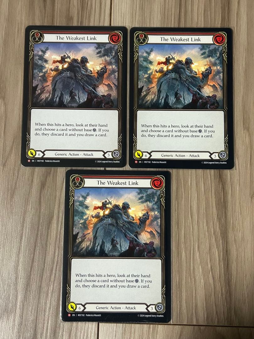 The Weakest Link/最も脆い所　3枚英語