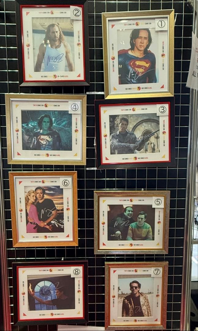 東京コミコン ニコラス・ケイジ 直筆サイン入 ポートレート デイヴィッド・リンチ