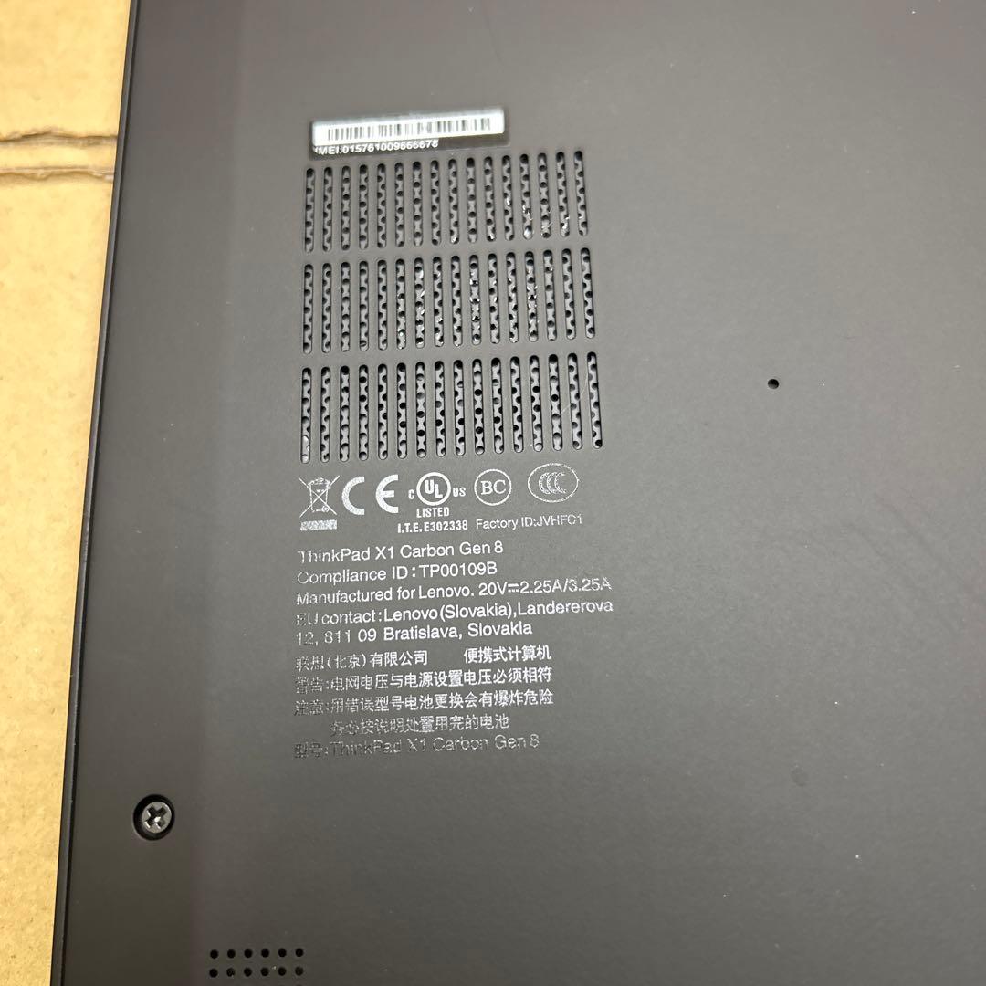 Windowsノート本体 ThinkPad X1 Carbon Gen8 16GB/512GB