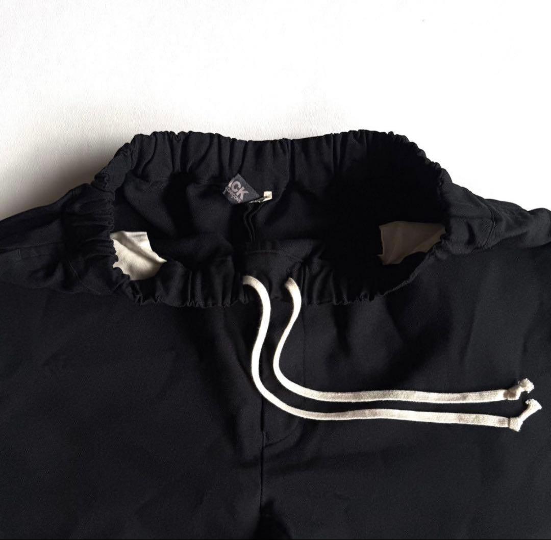 ブラック コムデギャルソン ポリ縮 寅壱パンツ バルーンパンツ