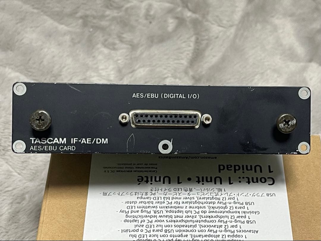 TASCAM IF-AE/DM AES/EBU デジタルI/O 拡張カード