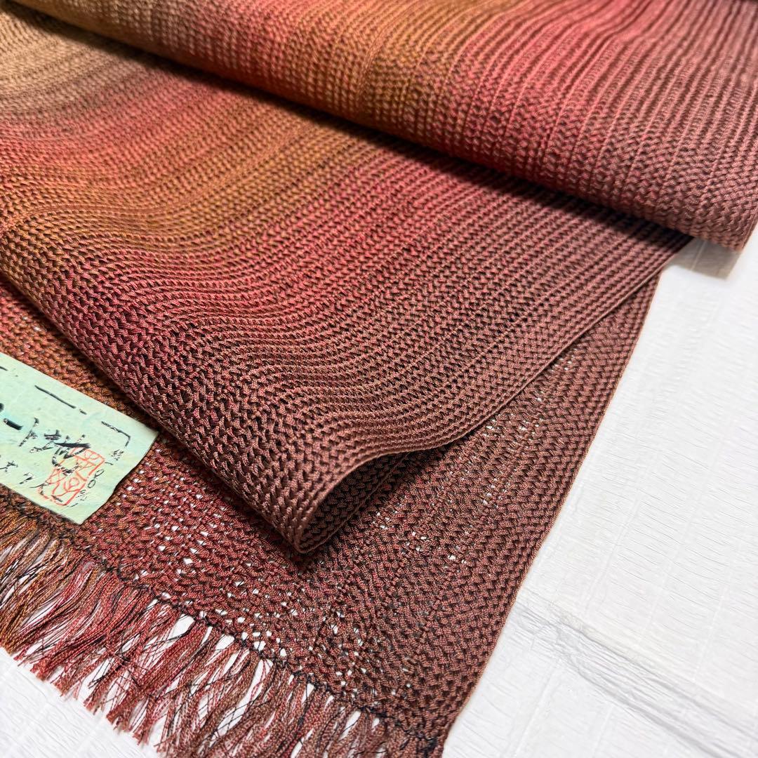 正絹 反物 つずら織 コート生地 長尺