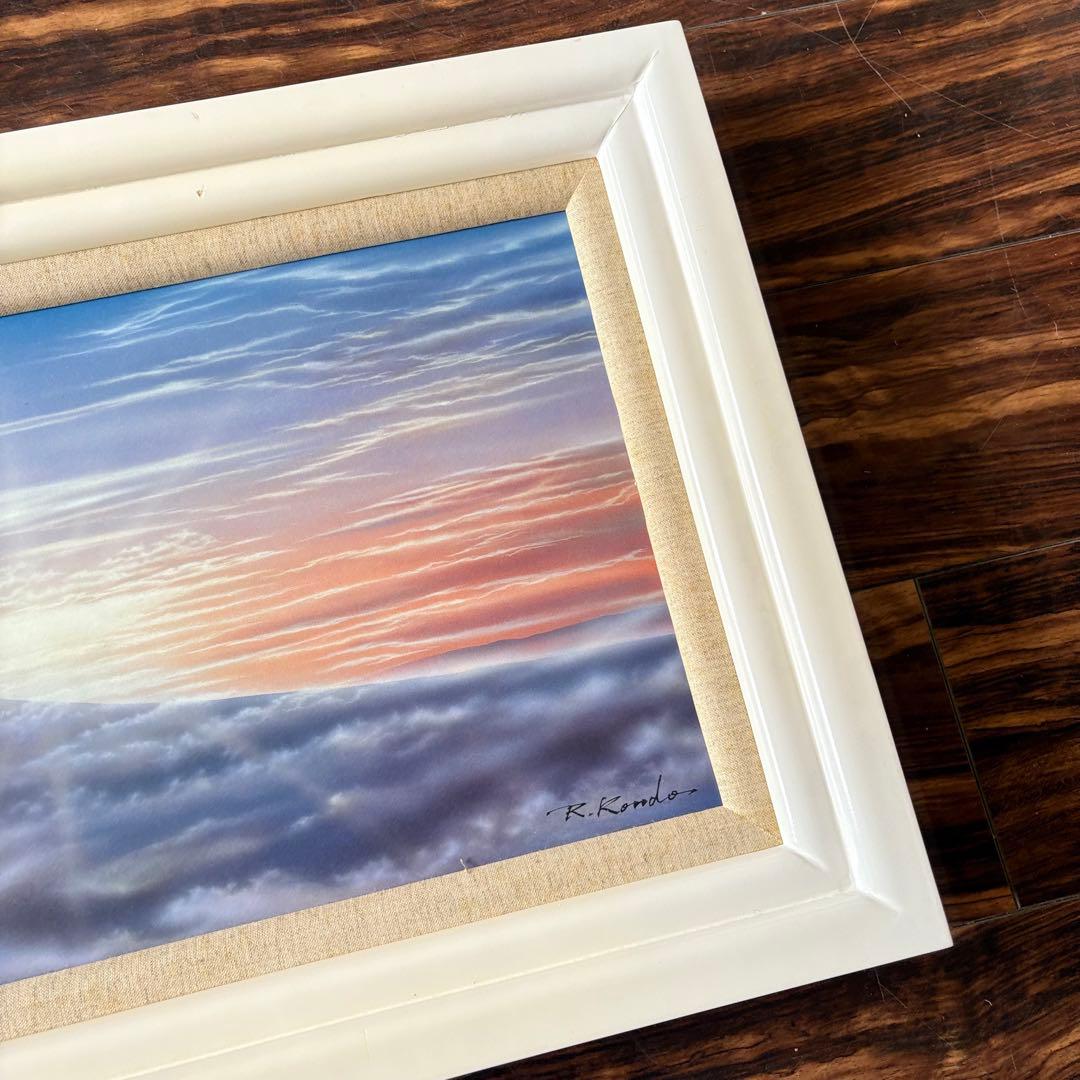 近藤薫K.Kondo 額装 64/75 富士山 絵画 F