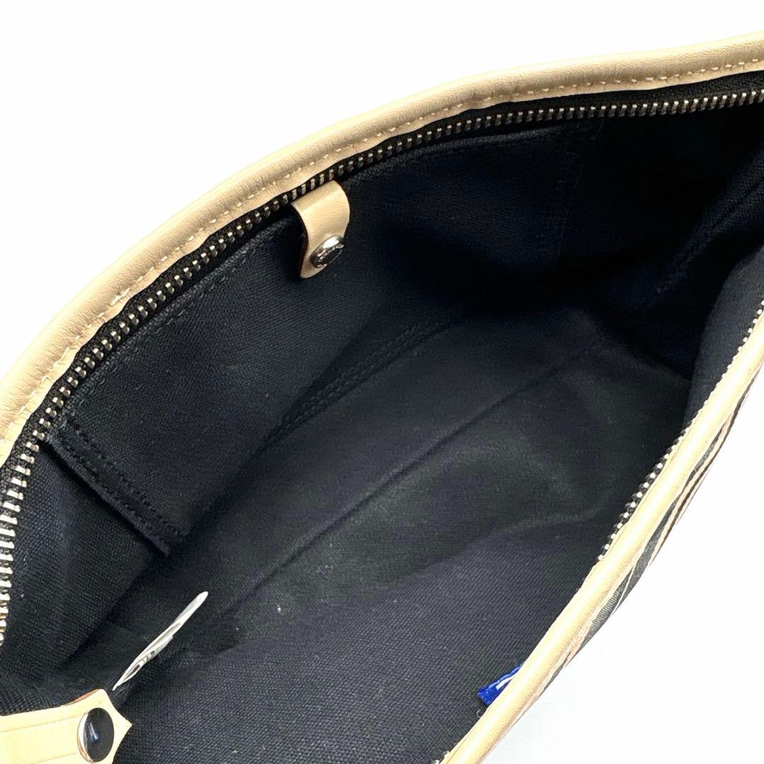 バーバリーブルーレーベル ノバチェック アクセサリーポーチ ミニバッグ Y2K