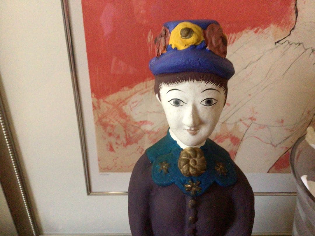 ⭕️⭕️【美品】長崎 古賀人形 西洋婦人 工芸品　土人形⭕️⭕️