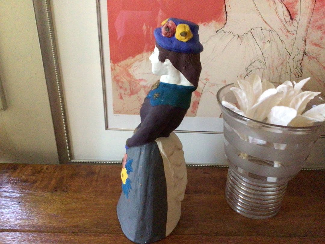 ⭕️⭕️【美品】長崎 古賀人形 西洋婦人 工芸品　土人形⭕️⭕️