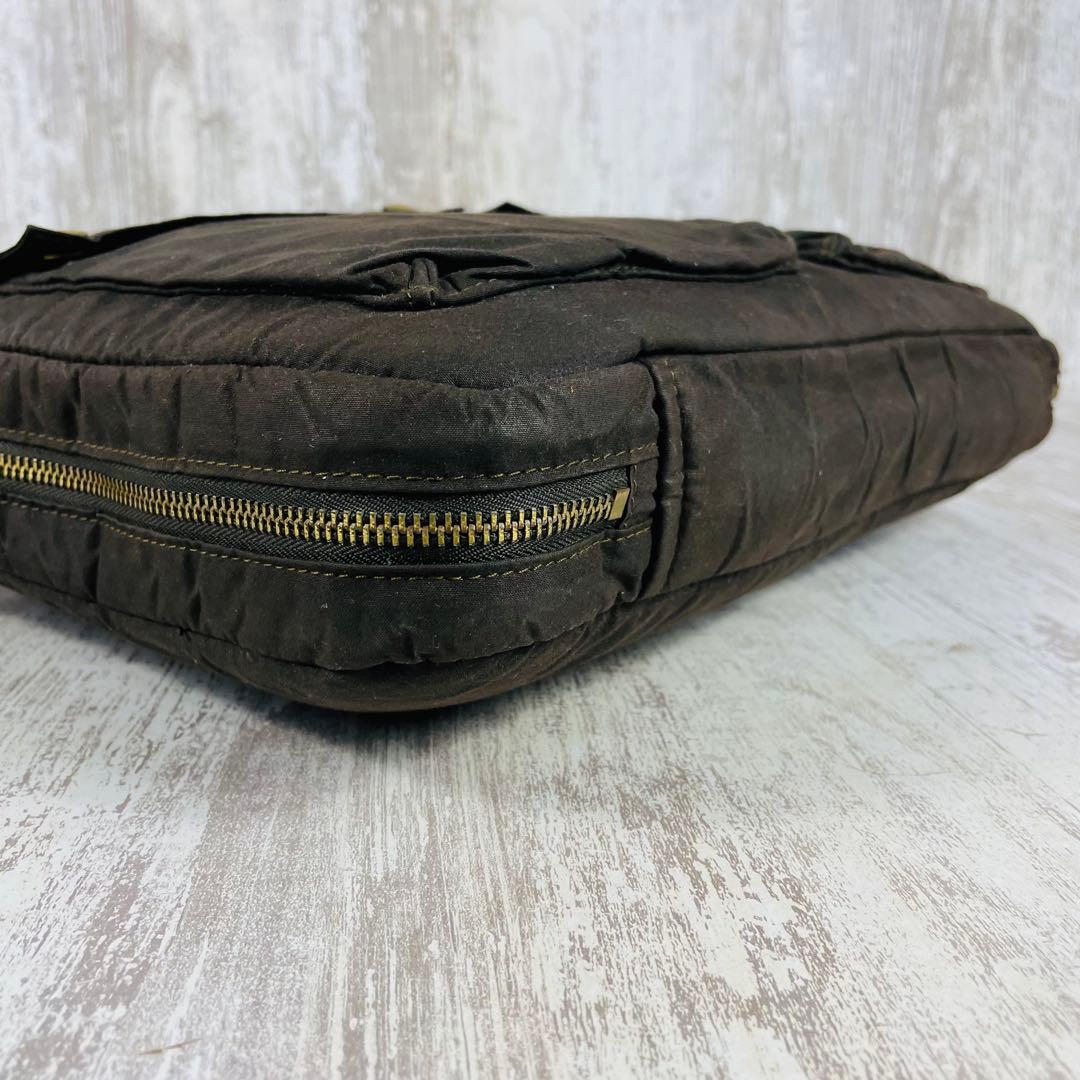 【希少】RRLダブルアールエル　ワックスドキャンバス　ブリーフケース【2way】