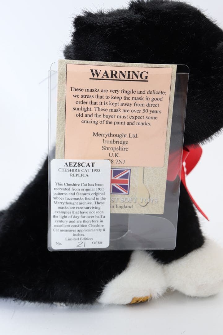 CHESHIRE CAT Merrythougit 猫のぬいぐるみ80体限定レア
