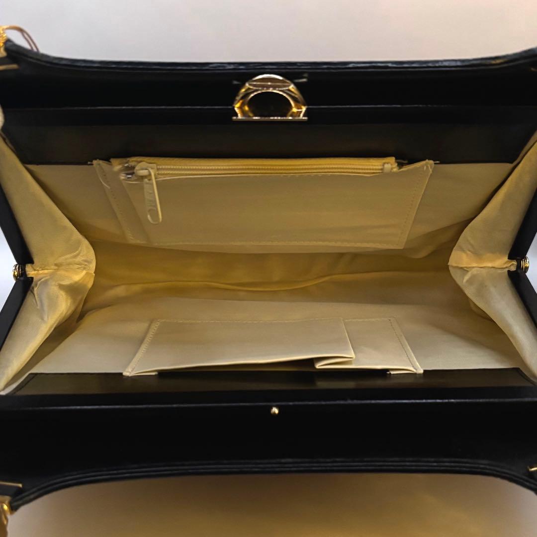 【新品未使用】印傳屋　甲州印伝　ハンドバッグ　ゴールド金具　INDENYA