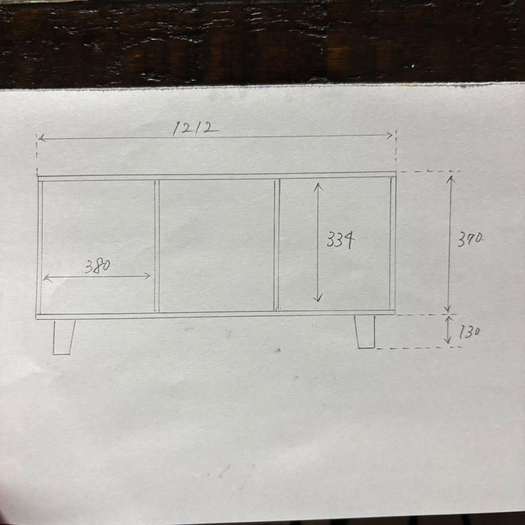ハンドメイド　脚付き格子棚・ラック　オーダー受け付けます。