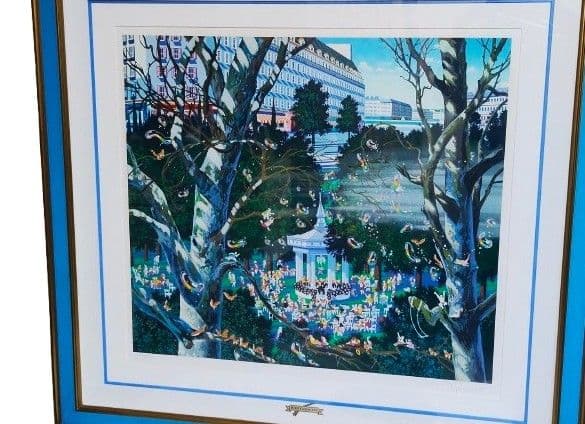 希少 ヒロヤマガタ シルクスクリーン 子供達の音楽会 山形博導