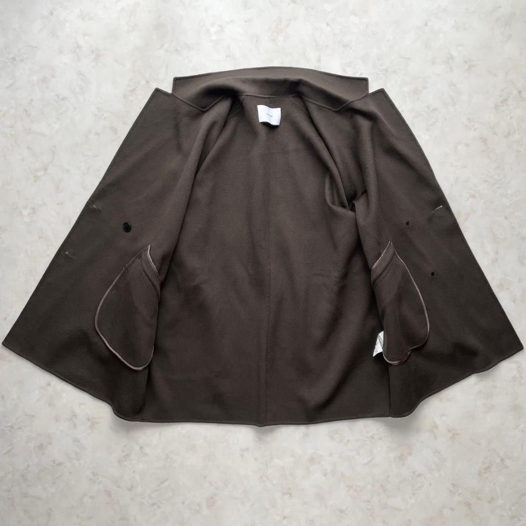 FRAMeWORK ハミルトンリバーコート ダブルフェイス　カーキ 36