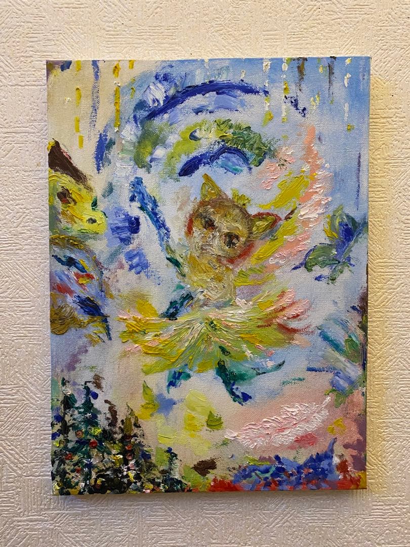 油彩　【practice dancing 】　一点もの　4F