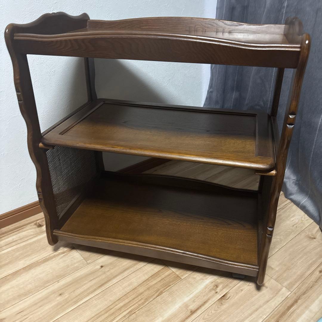 カリモク　キッチン　ワゴン　棚　キャスター　美品　最安値