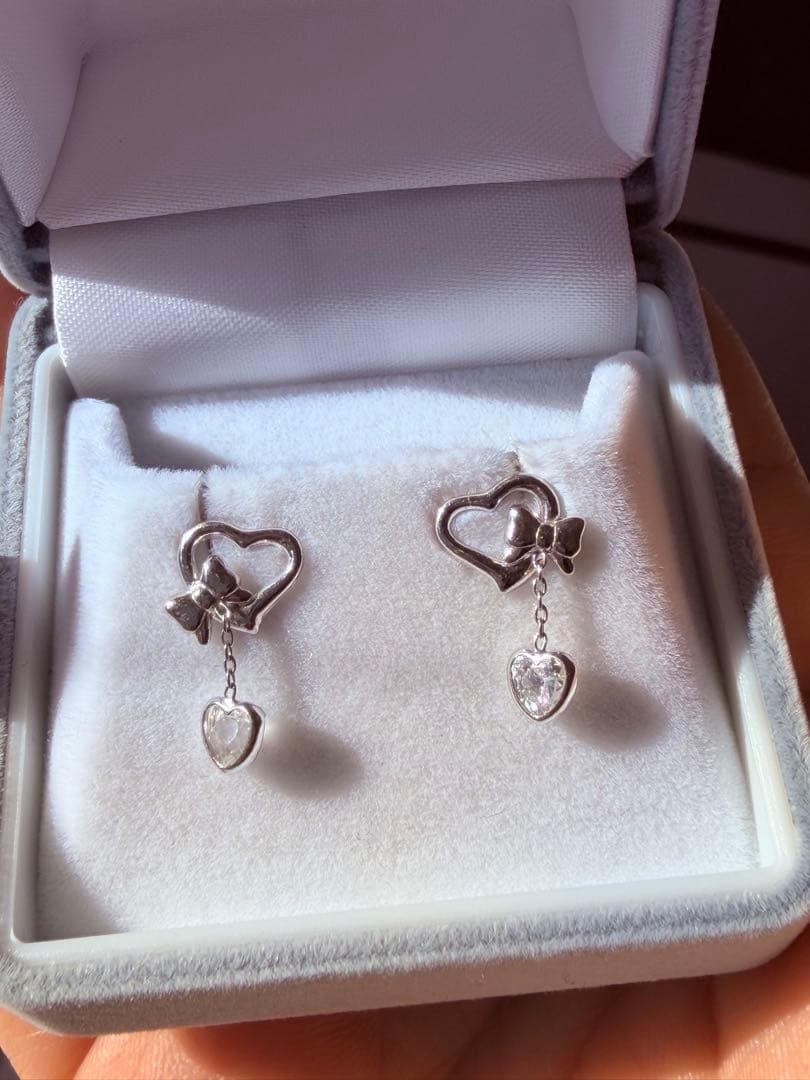 K14WG ダイヤピアス