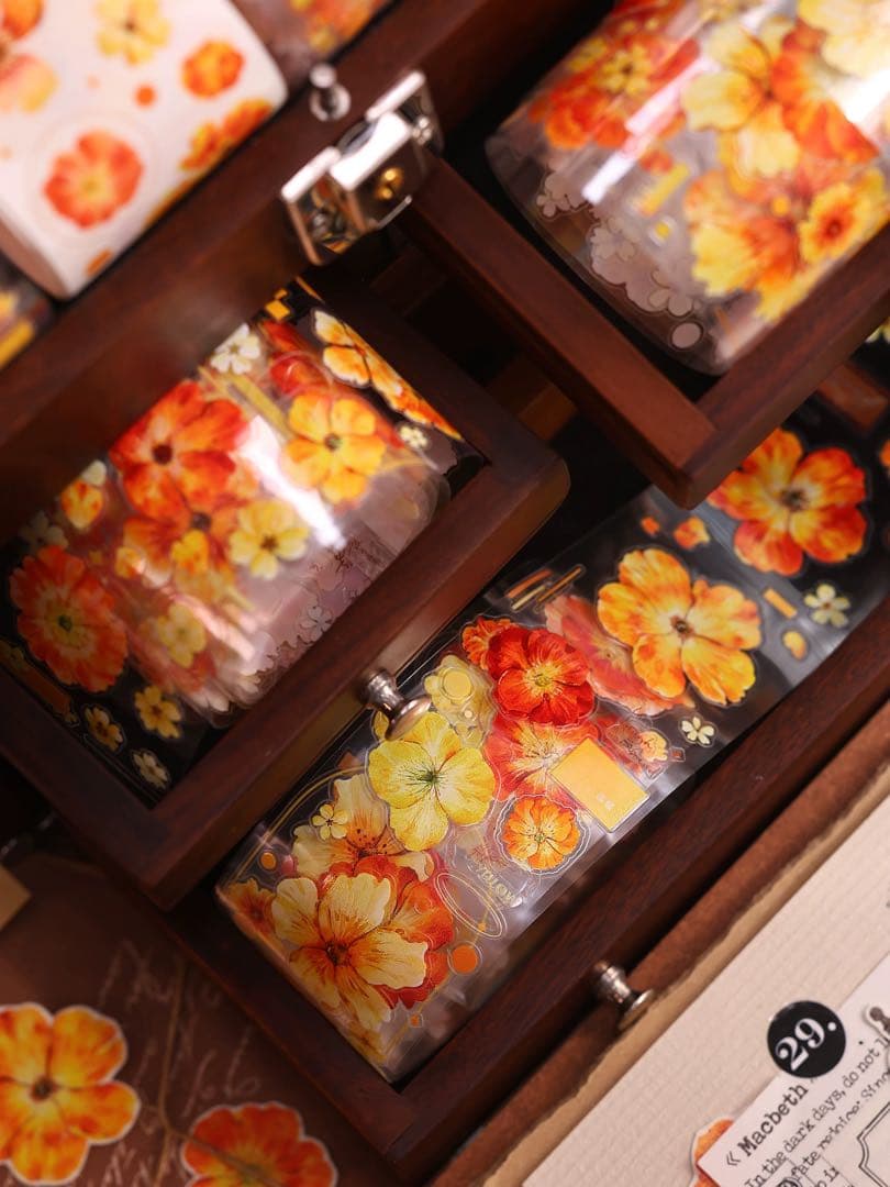 ⭐️SALE⭐️小白家文創《鎏金漫漫》海外マスキングテープ マステ 【2749】