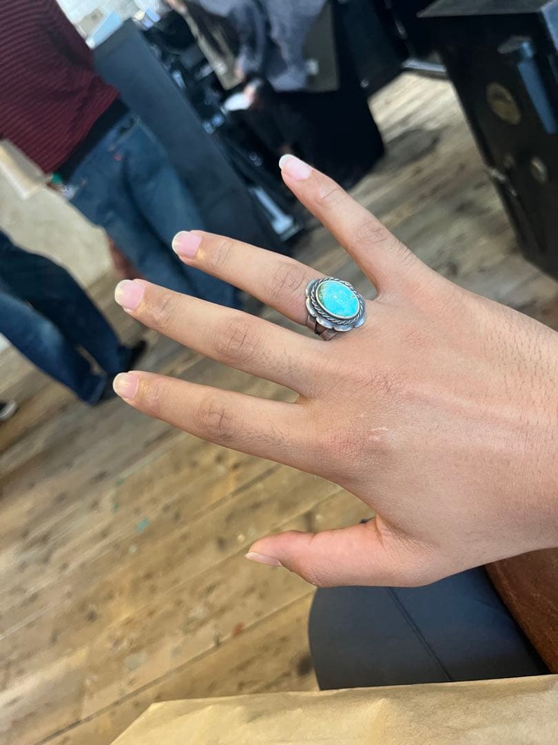 ナバホ族　ターコイズ　シルバー925