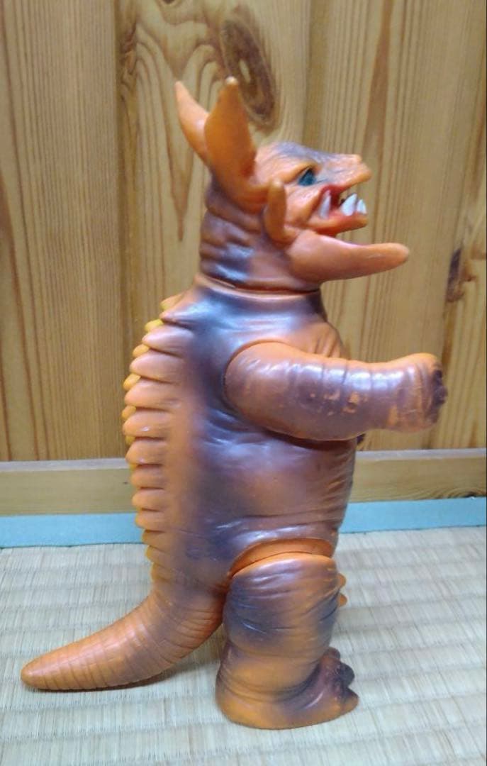 当時物マルサン ガボラ ソフビ 怪獣 ウルトラマン　角1本欠品