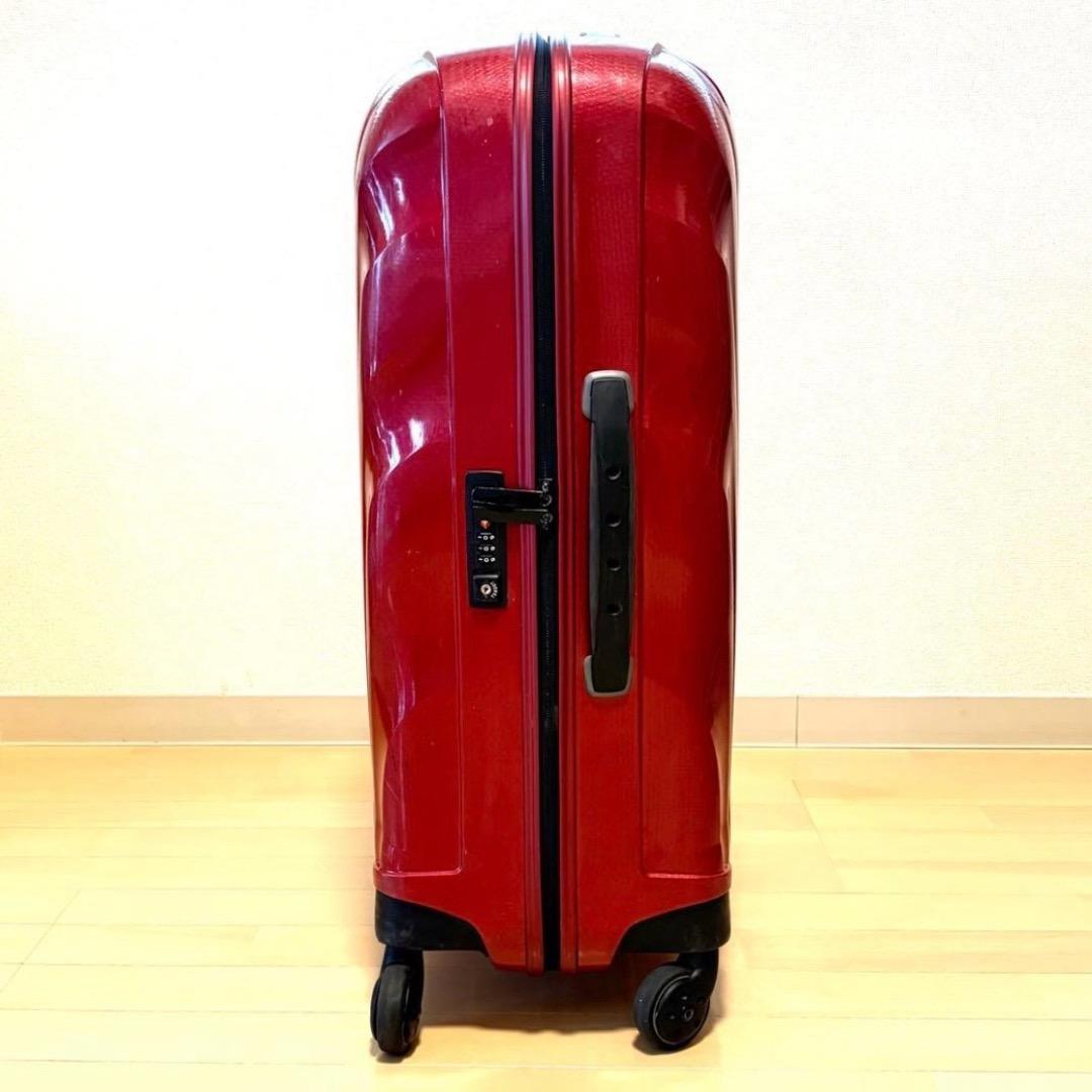 【超軽量】サムソナイト コスモライト赤い68L 定価6万以上4〜7泊用 4輪