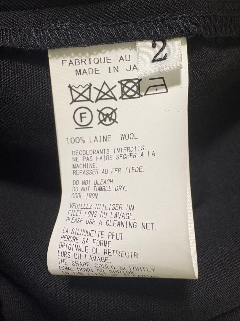 YOHJI YAMAMOTO POUR HOMME ウールギャバ カラスパンツ