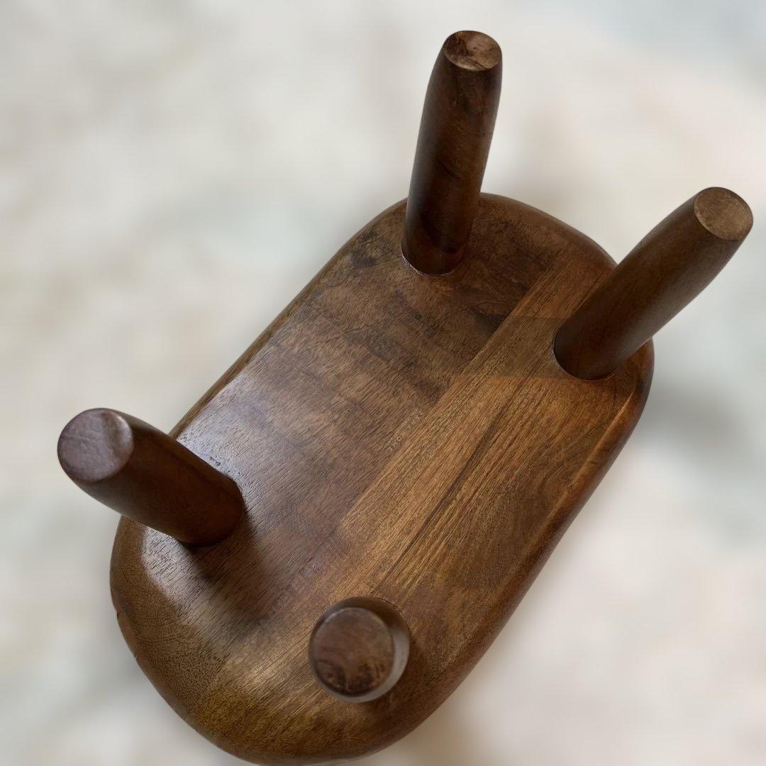 ZARA木製オーバルスツール