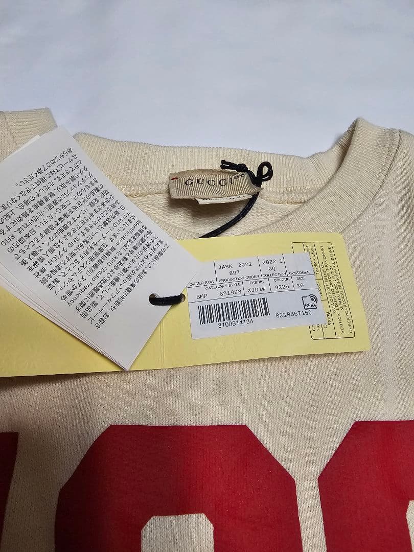 GUCCI　キッズ　100周年記念　トレーナー　タグ付き新品未使用