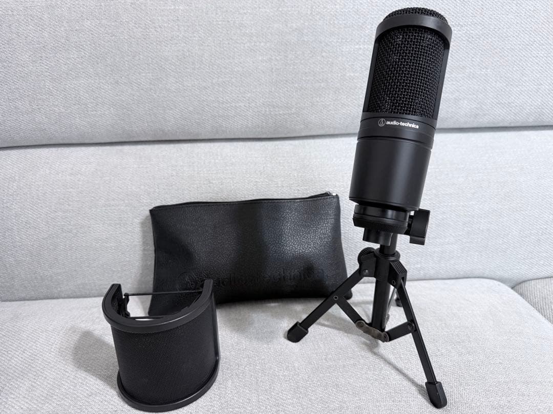 audio-technica コンデンサーマイク+オーディオインターフェース