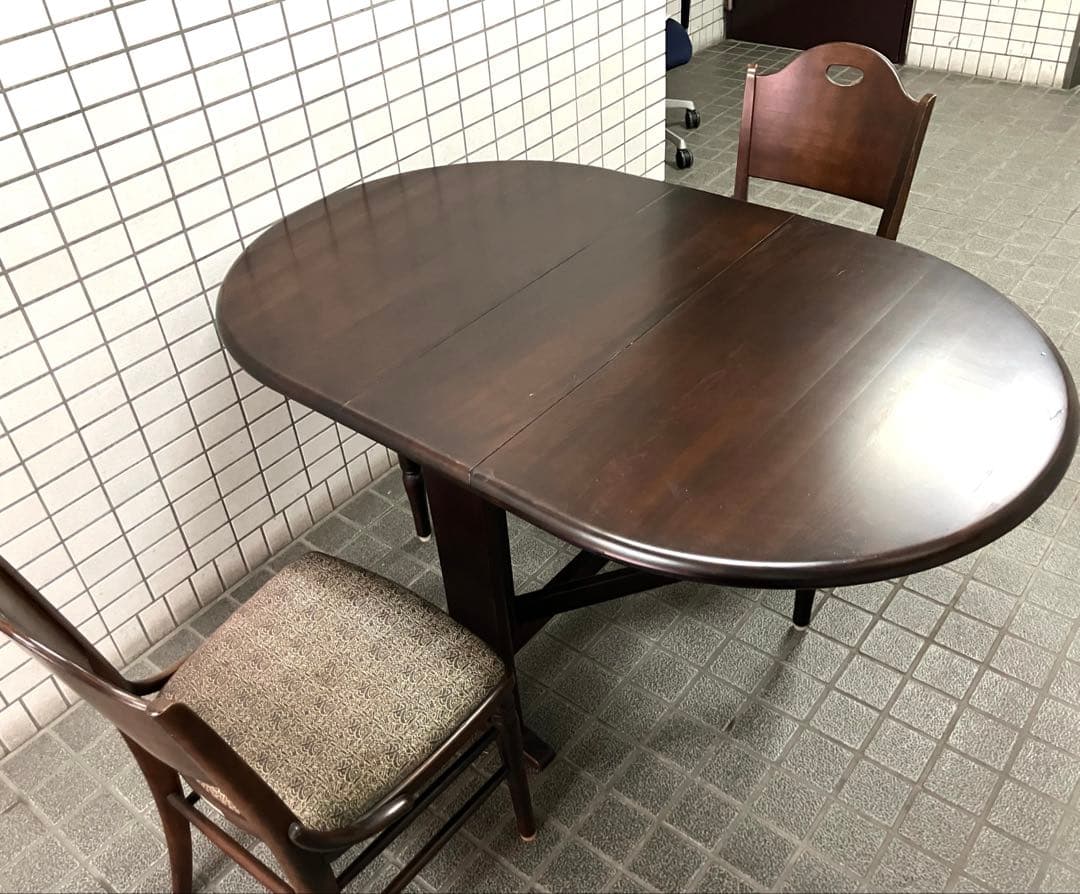 柏木工　kashiwa バタフライテーブル　チェア3点セット　ダイニング