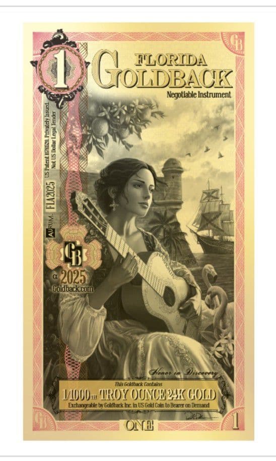 ☆☆トランプ純金、紅鮭純金、フロリダGOLDBACK1、３枚セット☆☆