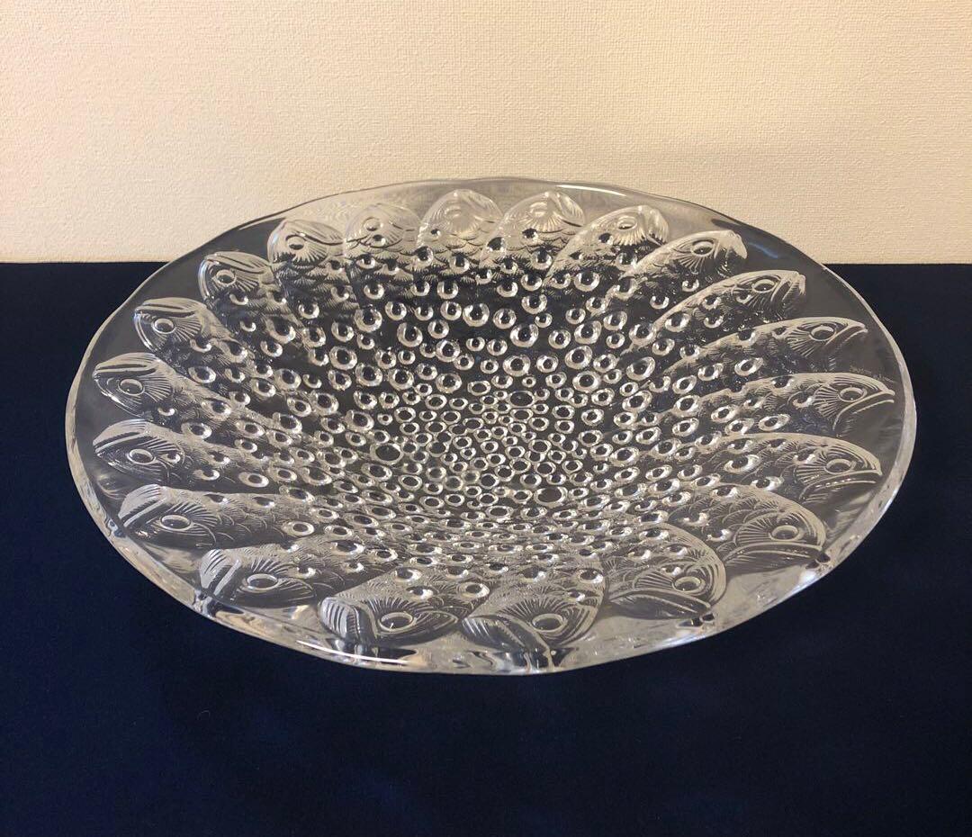 【極美品】LALIQUE ラリック ロスコフ 魚 泡 大型ボウル 名作