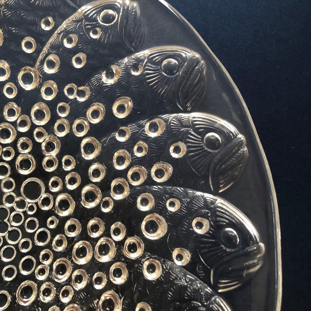 【極美品】LALIQUE ラリック ロスコフ 魚 泡 大型ボウル 名作