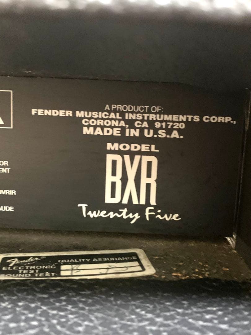 【美品】Fender BXR 25 ベースアンプ USA製 音出確認済 メンテ済