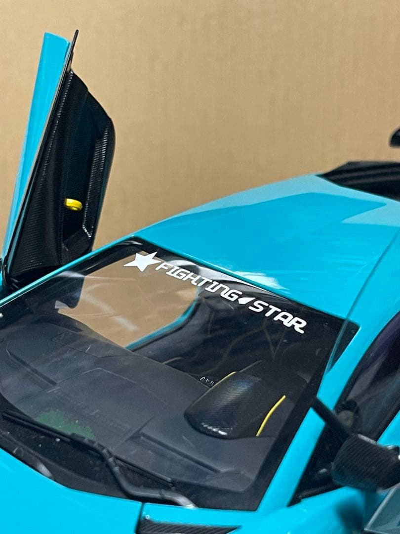 Autoart Lamborghini Aventador SVJ 水色