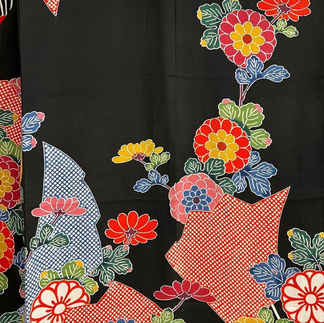 京紅型 栗山吉三郎　振袖（袋帯・小物セット）