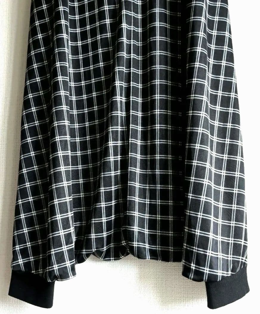 Y's 80sヴィンテージ　チェック柄ジャージー サルエルパンツ 美品